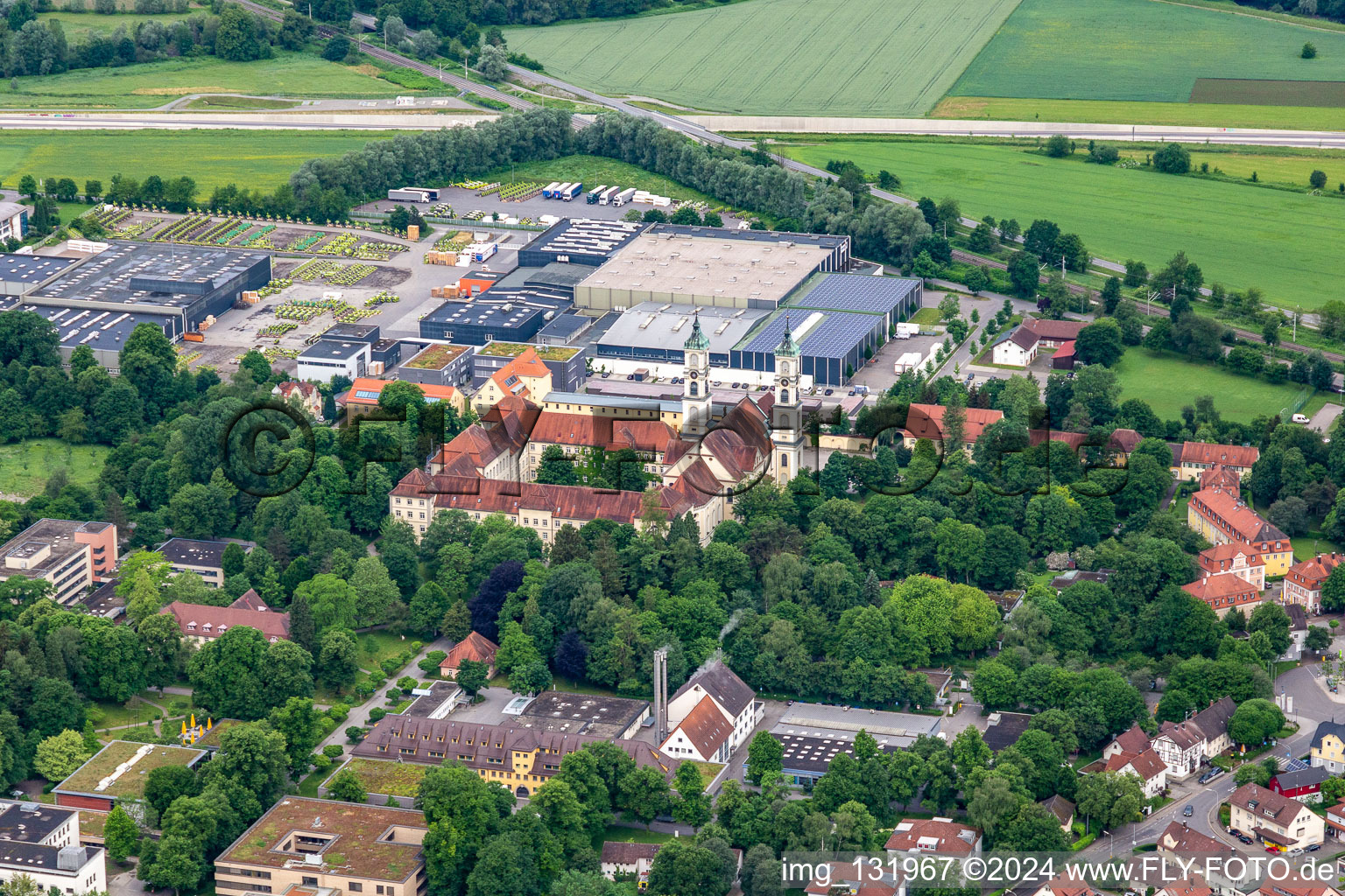 Vue aérienne de Saint Pierre et Paul à Ravensburg dans le département Bade-Wurtemberg, Allemagne