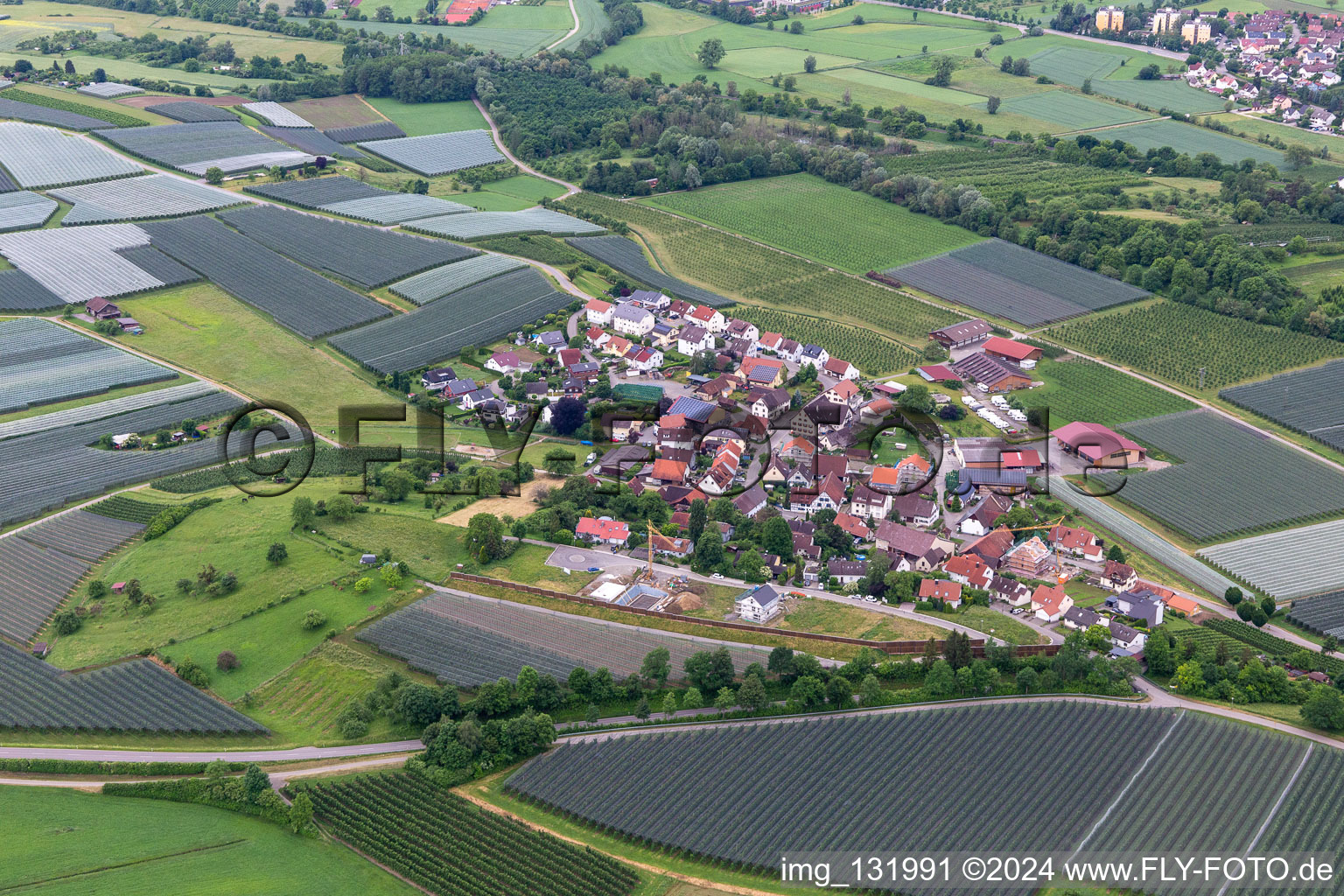 Vue aérienne de Quartier Riedheim in Markdorf dans le département Bade-Wurtemberg, Allemagne