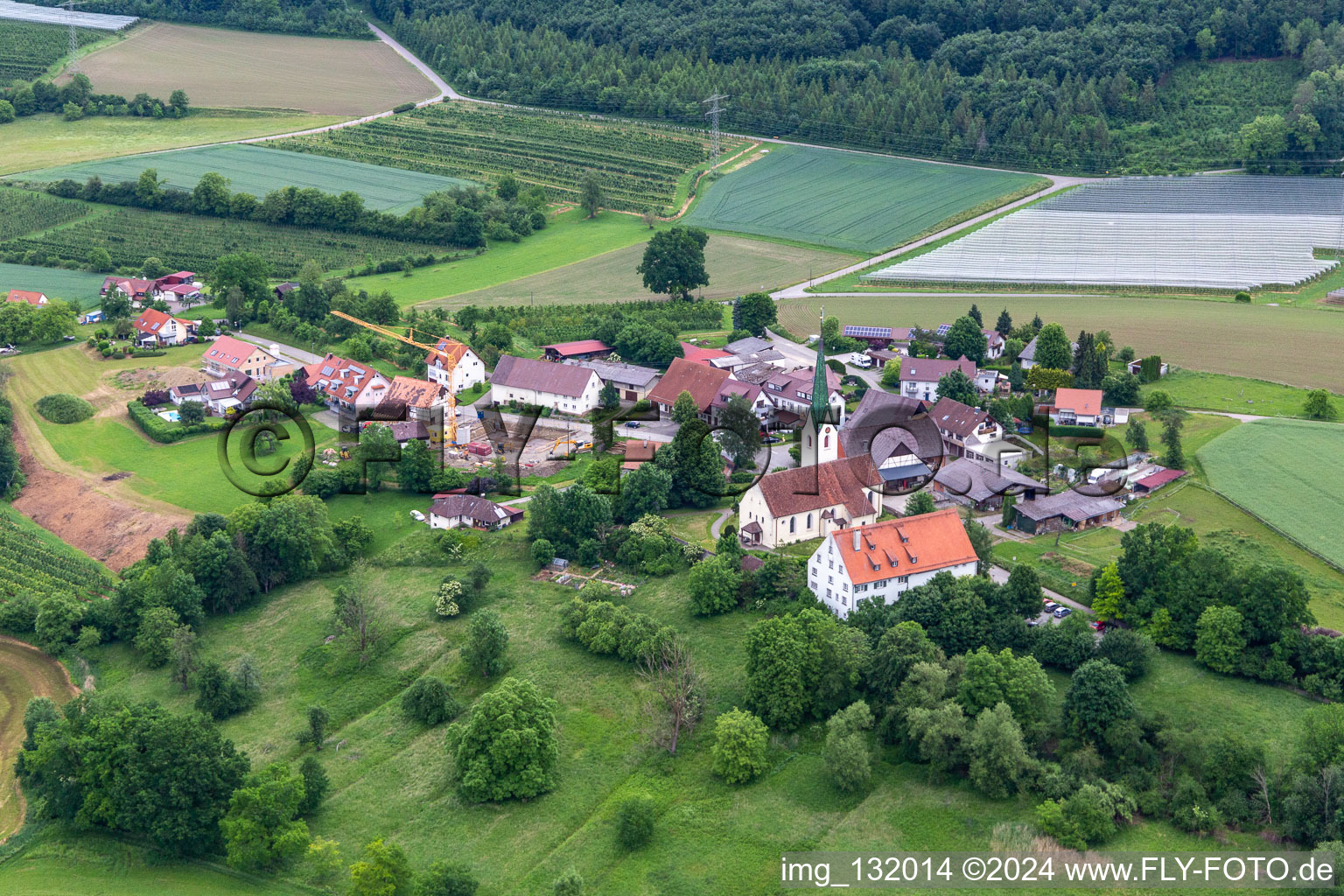 Vue aérienne de Quartier Neufrach in Salem dans le département Bade-Wurtemberg, Allemagne