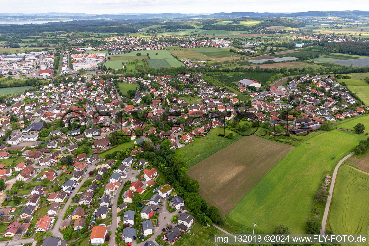 Vue aérienne de Quartier Mimmenhausen in Salem dans le département Bade-Wurtemberg, Allemagne