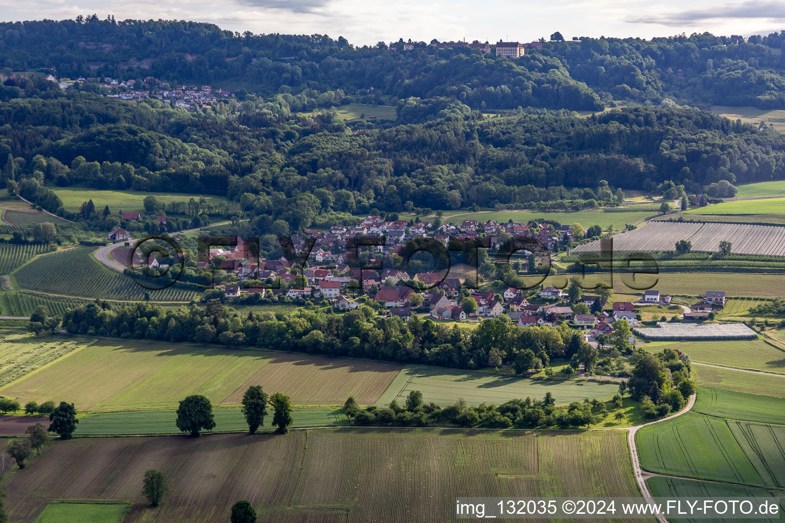 Vue aérienne de Quartier Leustetten in Frickingen dans le département Bade-Wurtemberg, Allemagne