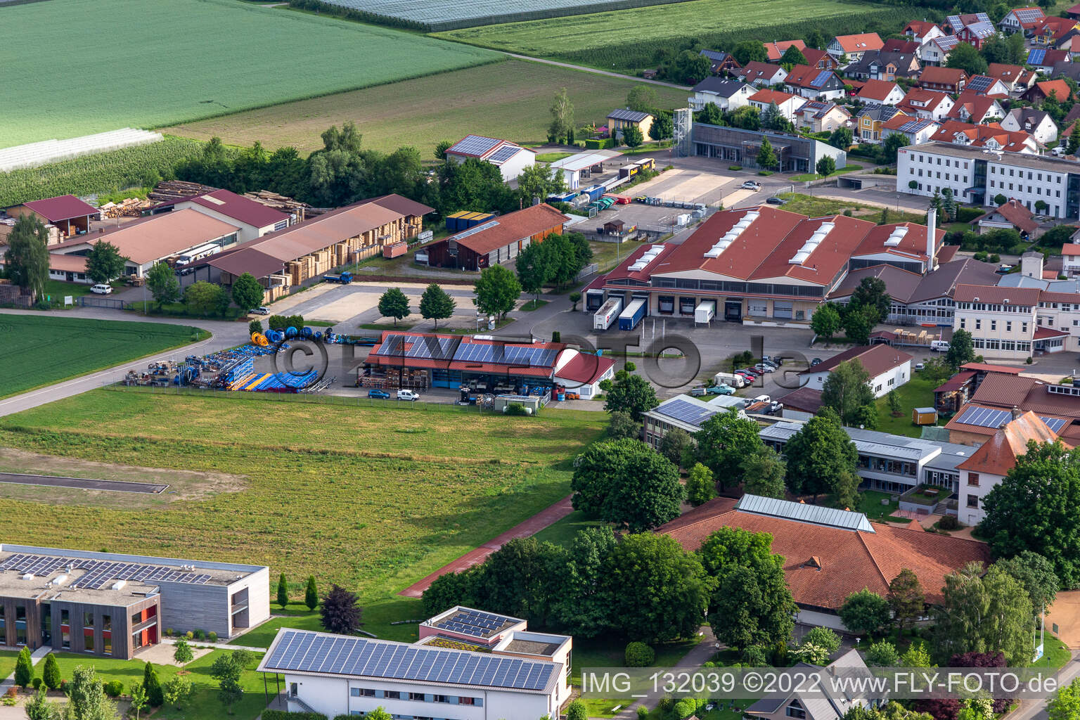 Vue aérienne de Otto Schneider GmbH à Frickingen dans le département Bade-Wurtemberg, Allemagne