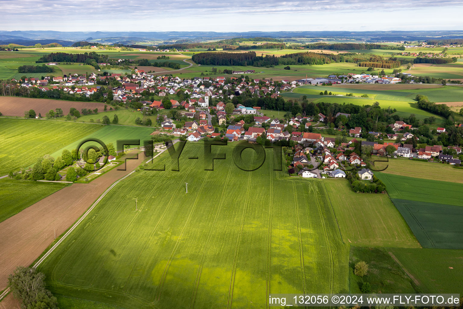 Vue aérienne de Quartier Herdwangen in Herdwangen-Schönach dans le département Bade-Wurtemberg, Allemagne