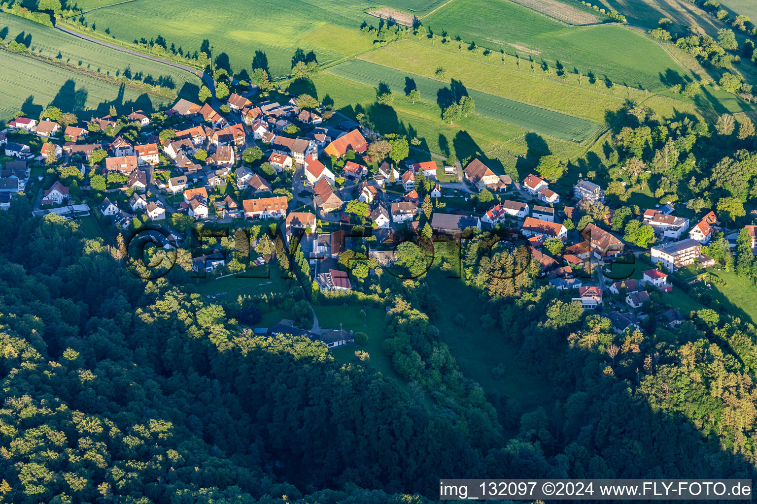 Photographie aérienne de Hödingen à Überlingen dans le département Bade-Wurtemberg, Allemagne