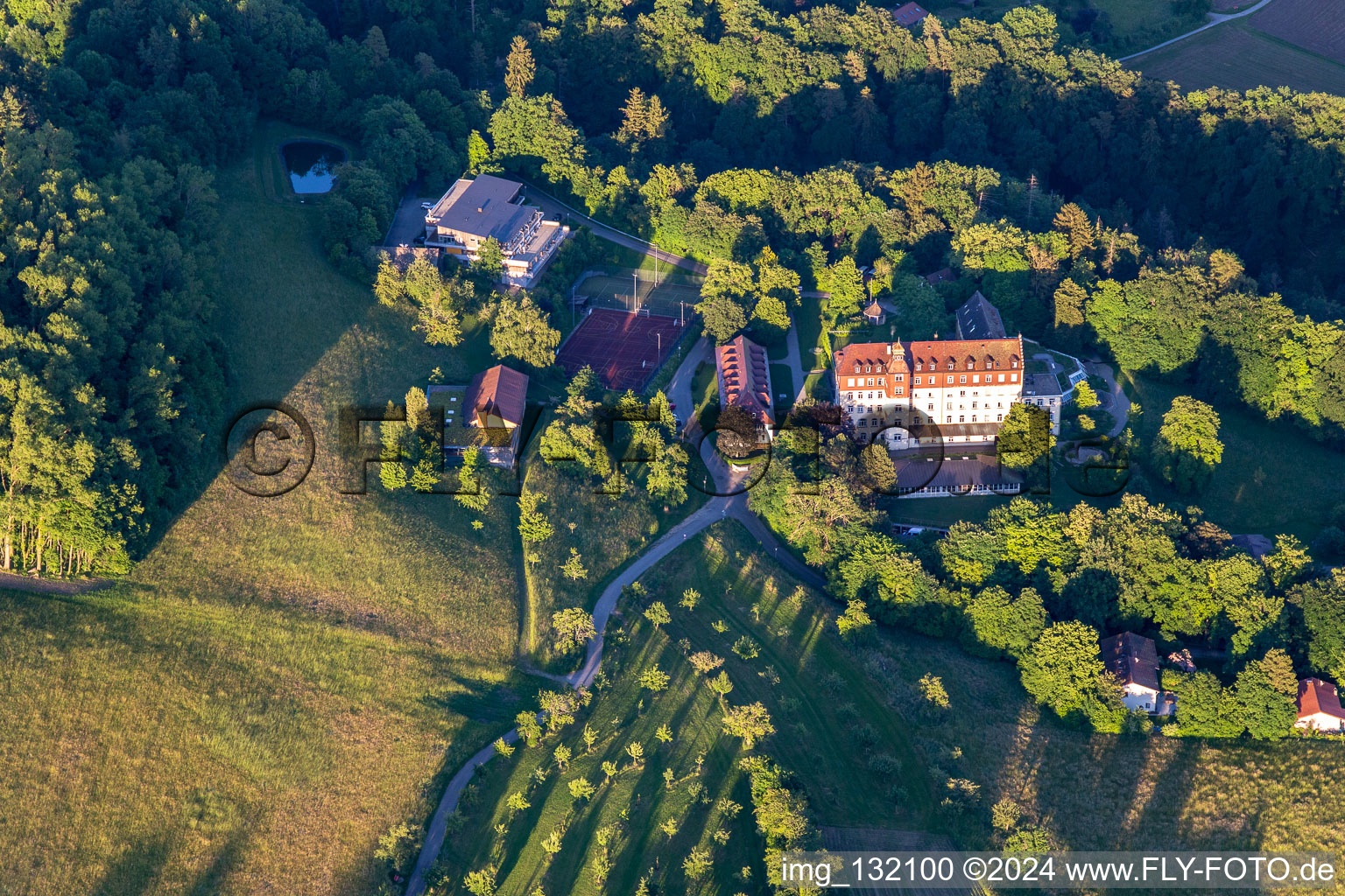 Vue aérienne de Salem International College - Château de Spetzgart à Überlingen dans le département Bade-Wurtemberg, Allemagne