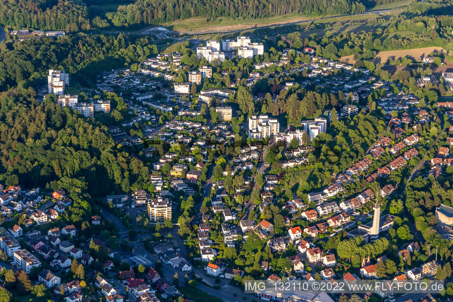 Vue aérienne de Überlingen dans le département Bade-Wurtemberg, Allemagne