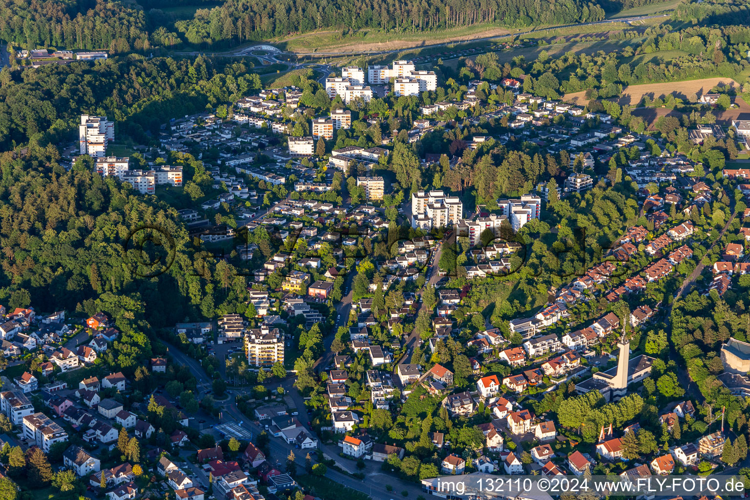 Vue aérienne de Überlingen dans le département Bade-Wurtemberg, Allemagne