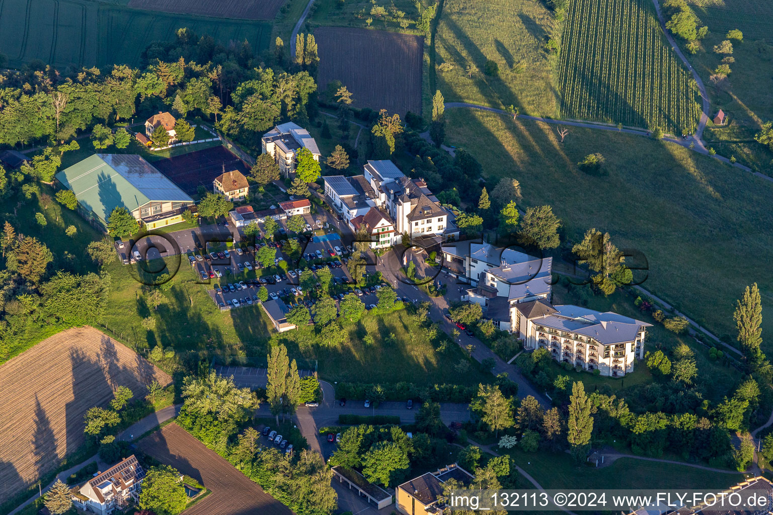 Vue aérienne de Parkhotel St. Leonhard à Überlingen dans le département Bade-Wurtemberg, Allemagne