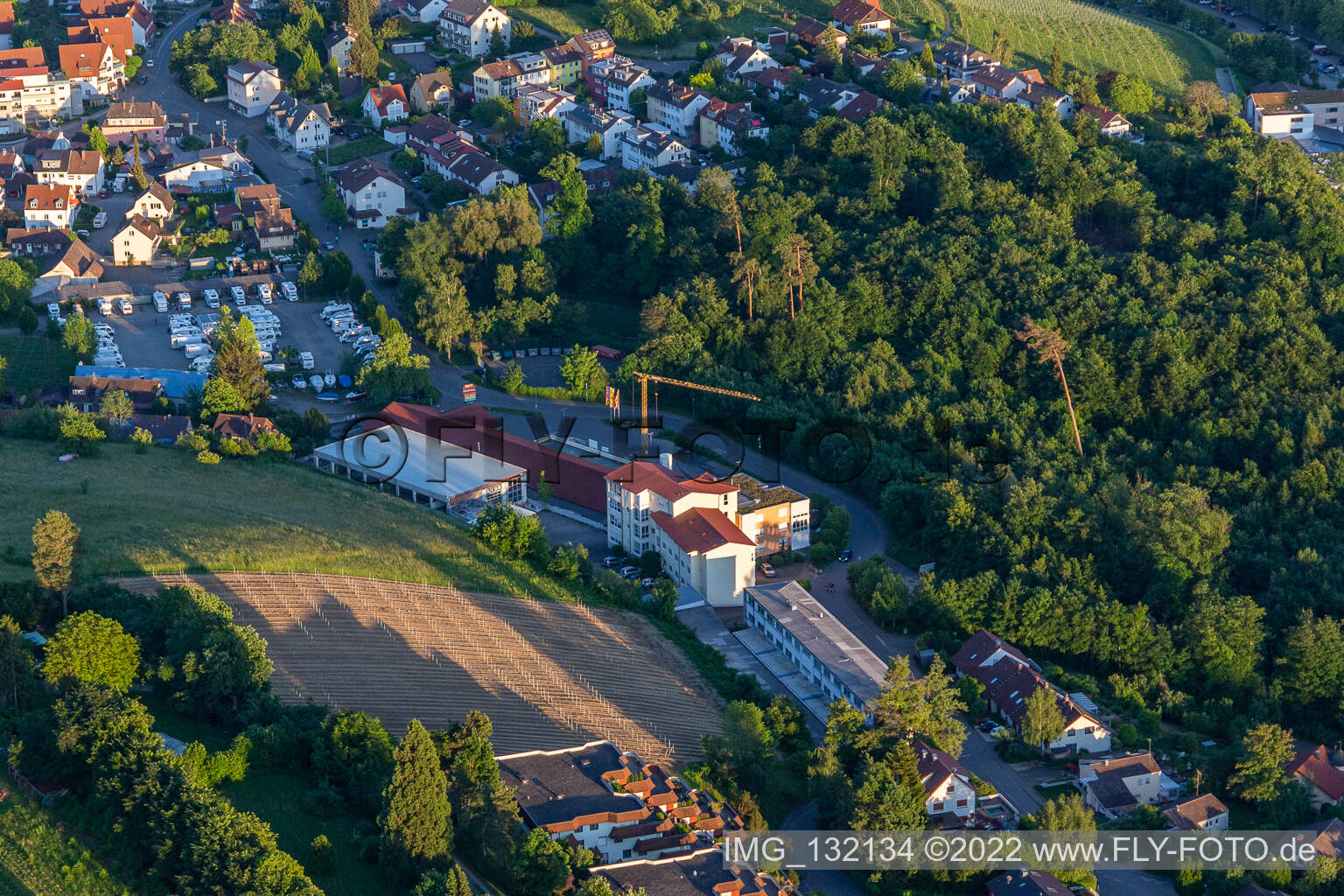 Vue aérienne de École d'été de la vallée Meersburg à Meersburg dans le département Bade-Wurtemberg, Allemagne
