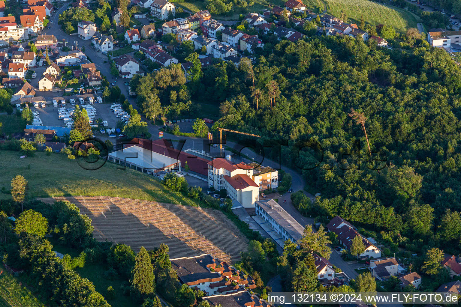 Vue aérienne de École d'été de la vallée Meersburg à Meersburg dans le département Bade-Wurtemberg, Allemagne