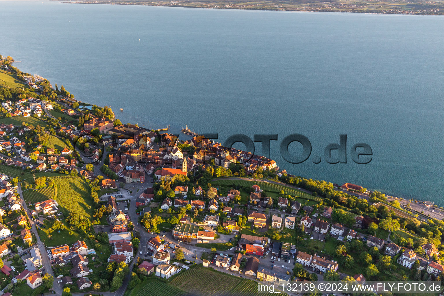 Photographie aérienne de Meersburg dans le département Bade-Wurtemberg, Allemagne