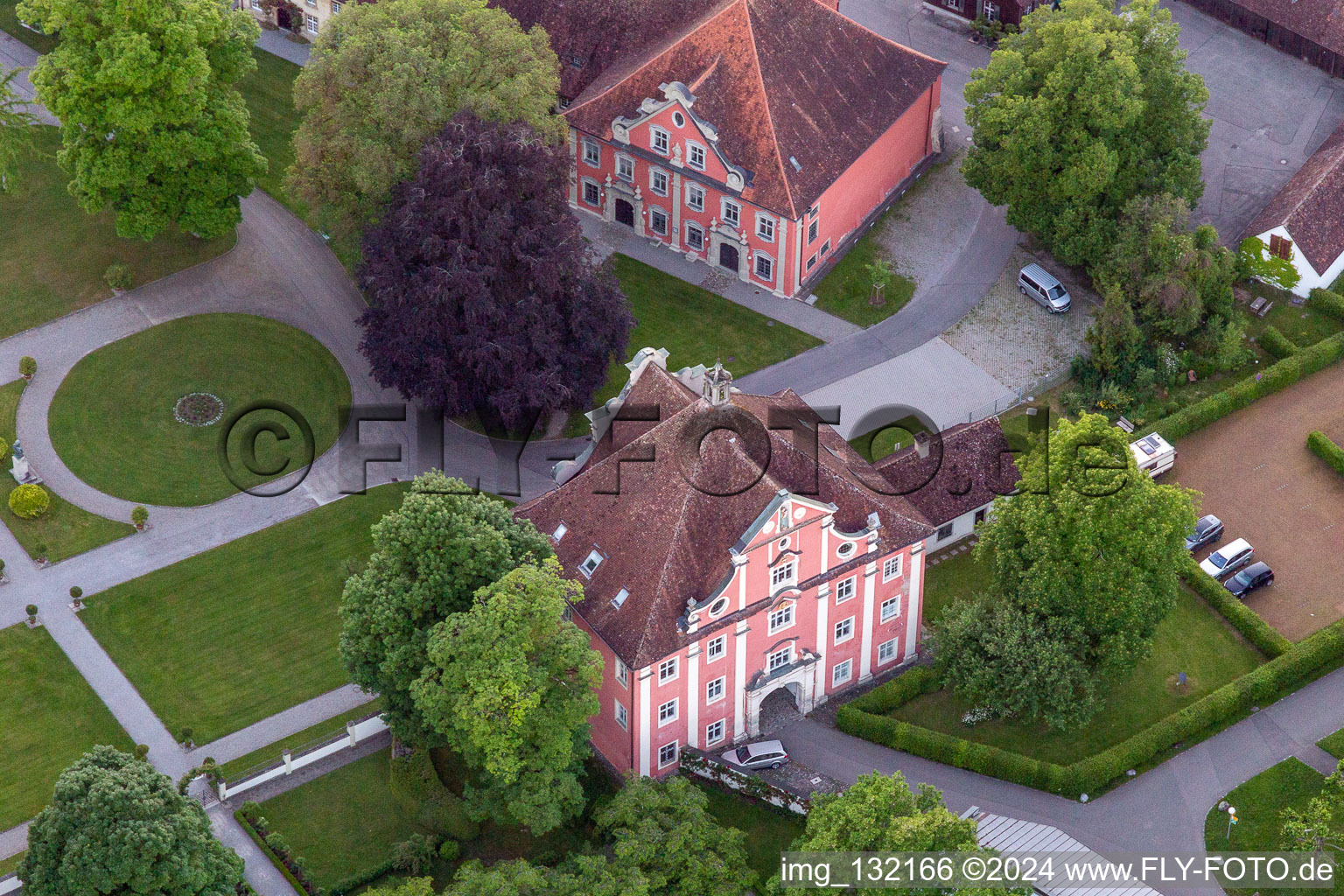 Vue oblique de Verrouillage de l'école Salem à le quartier Stefansfeld in Salem dans le département Bade-Wurtemberg, Allemagne