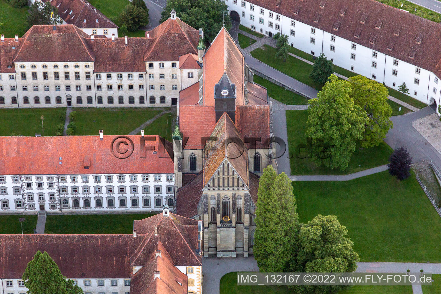 Verrouillage de l'école Salem à Salem dans le département Bade-Wurtemberg, Allemagne d'en haut