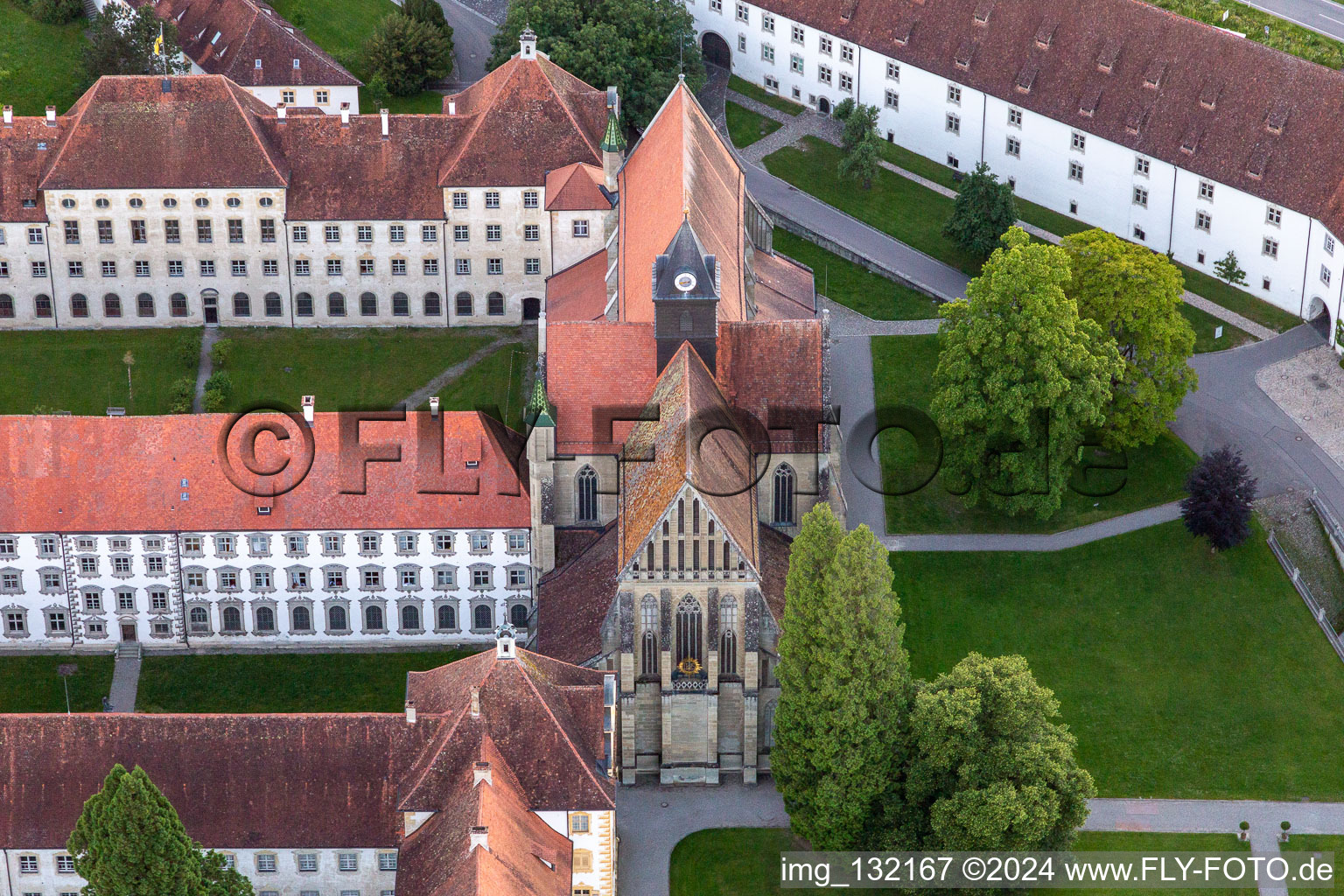 Verrouillage de l'école Salem à le quartier Stefansfeld in Salem dans le département Bade-Wurtemberg, Allemagne d'en haut