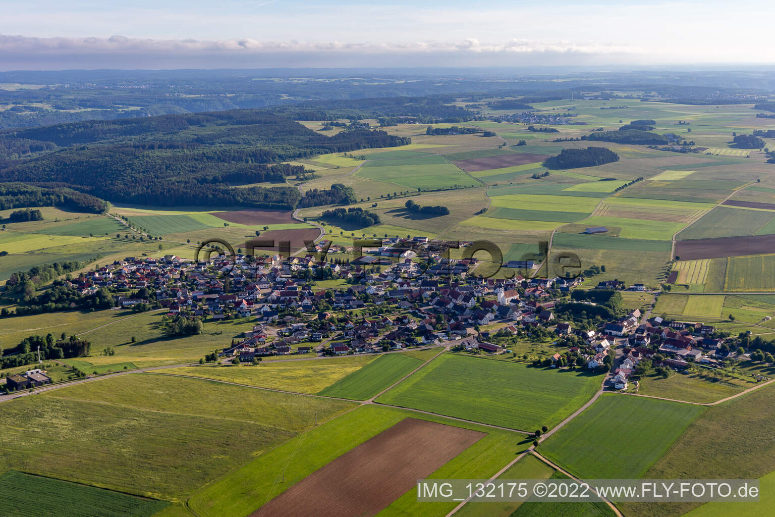 Photographie aérienne de Buchheim dans le département Bade-Wurtemberg, Allemagne