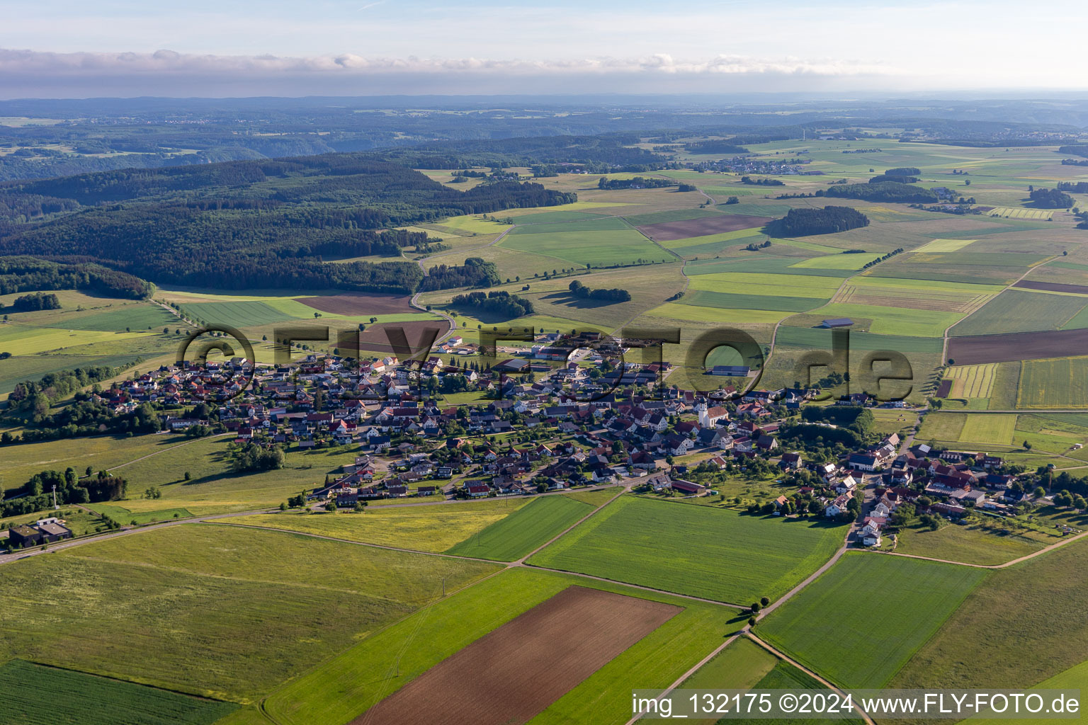 Photographie aérienne de Buchheim dans le département Bade-Wurtemberg, Allemagne