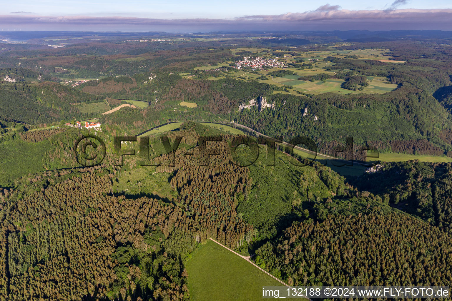 Vue aérienne de Irndorf dans le département Bade-Wurtemberg, Allemagne