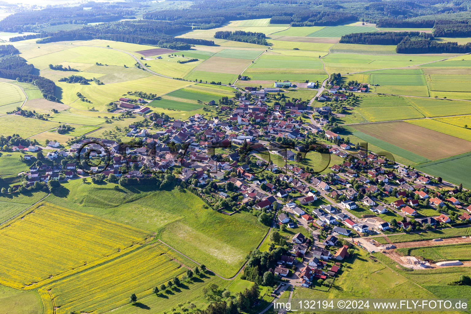 Vue aérienne de Quartier Kreenheinstetten in Leibertingen dans le département Bade-Wurtemberg, Allemagne