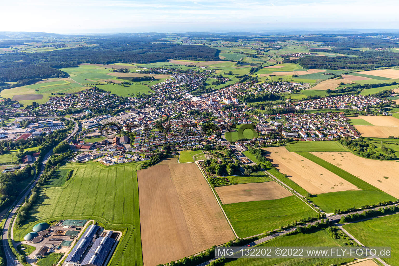 Image drone de Meßkirch dans le département Bade-Wurtemberg, Allemagne