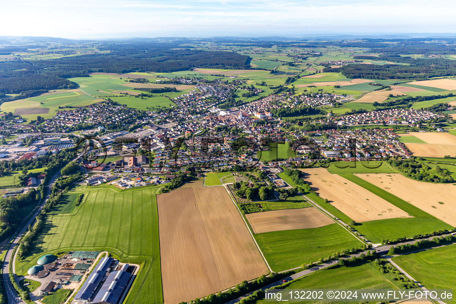 Image drone de Meßkirch dans le département Bade-Wurtemberg, Allemagne