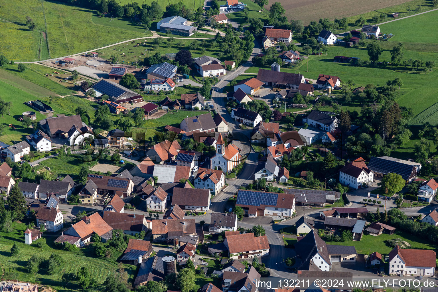 Photographie aérienne de Quartier Heudorf in Meßkirch dans le département Bade-Wurtemberg, Allemagne