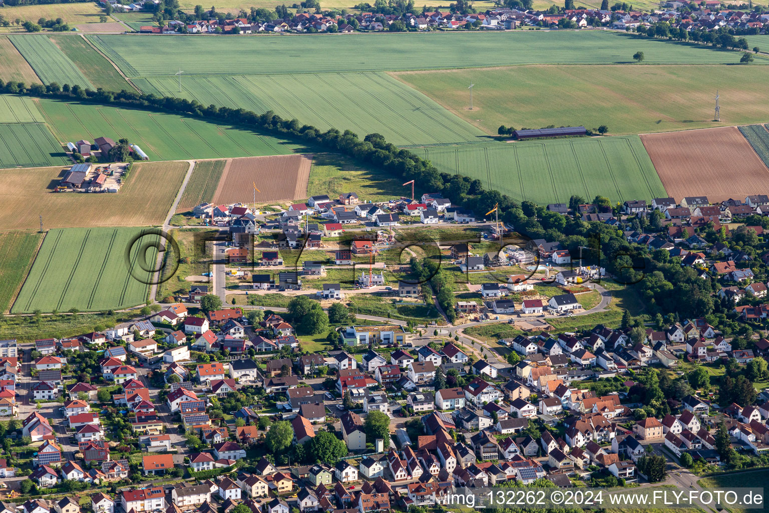 Photographie aérienne de Nouvelle zone de développement K2 à Kandel dans le département Rhénanie-Palatinat, Allemagne