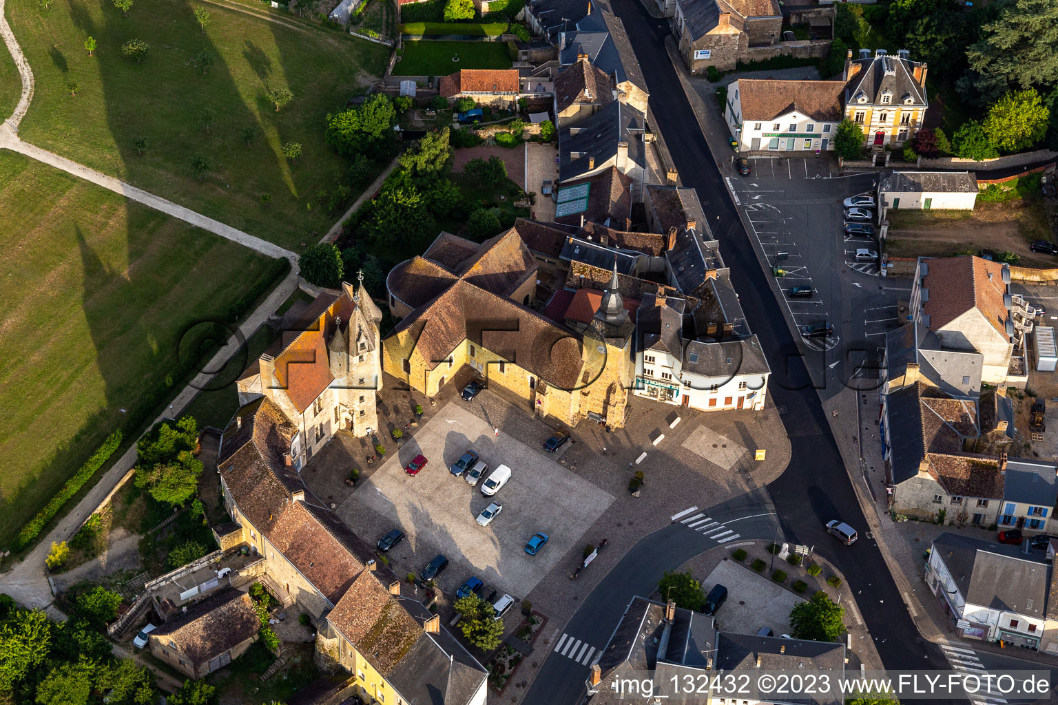 Photographie aérienne de Château de Bouloire à Bouloire dans le département Sarthe, France