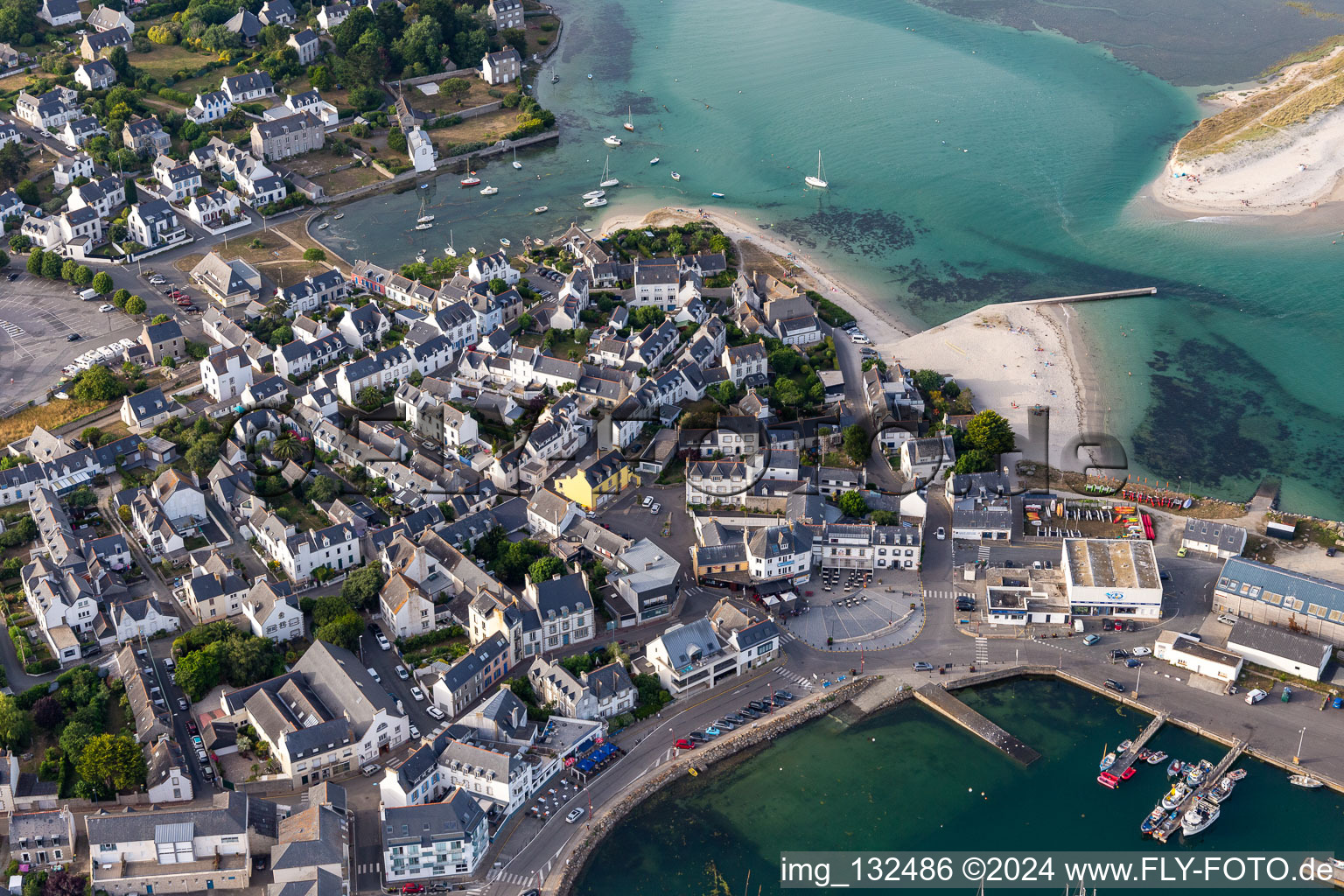 Photographie aérienne de Plobannalec-Lesconil dans le département Finistère, France