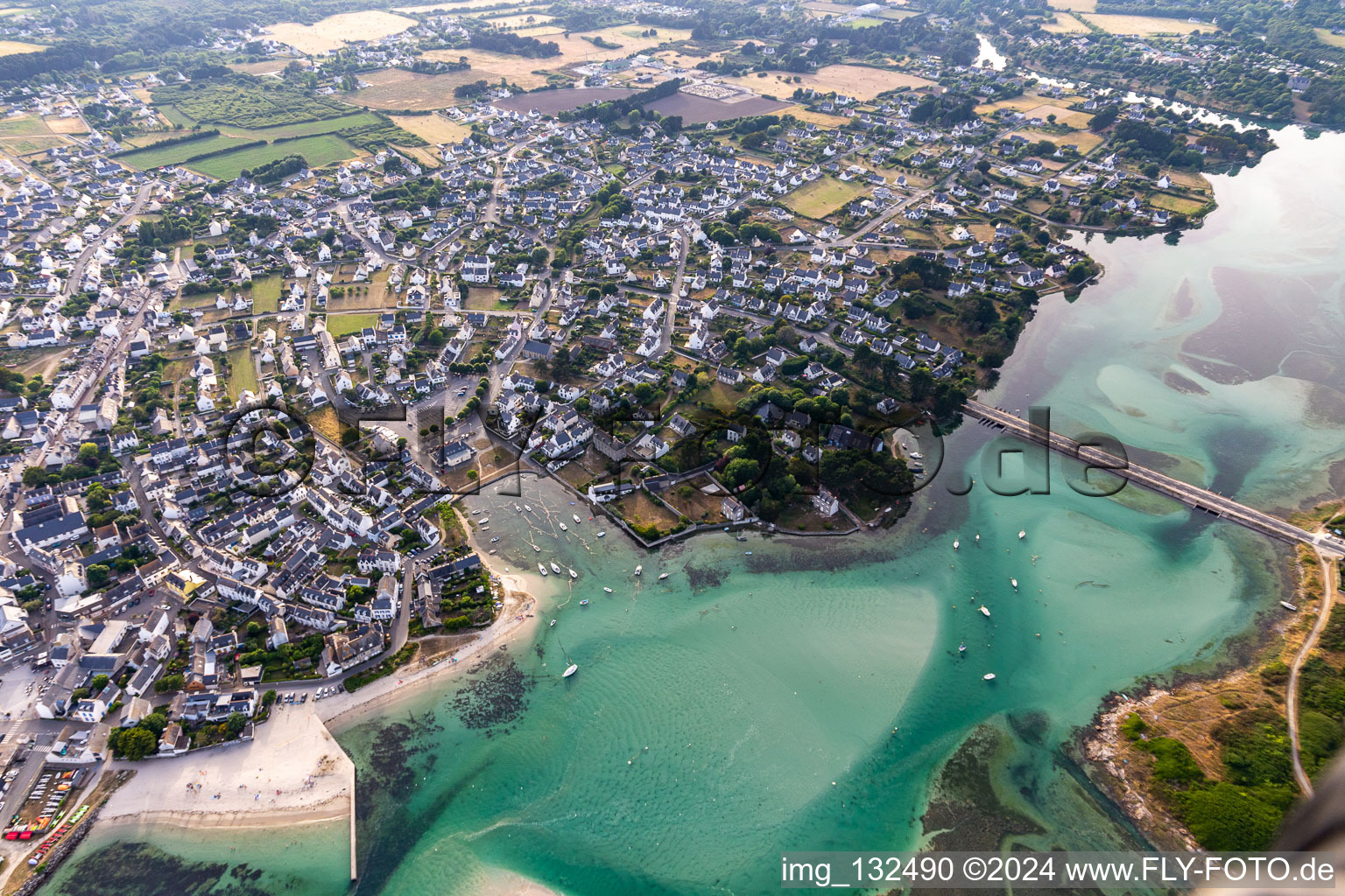 Photographie aérienne de L'étoile à Plobannalec-Lesconil dans le département Finistère, France