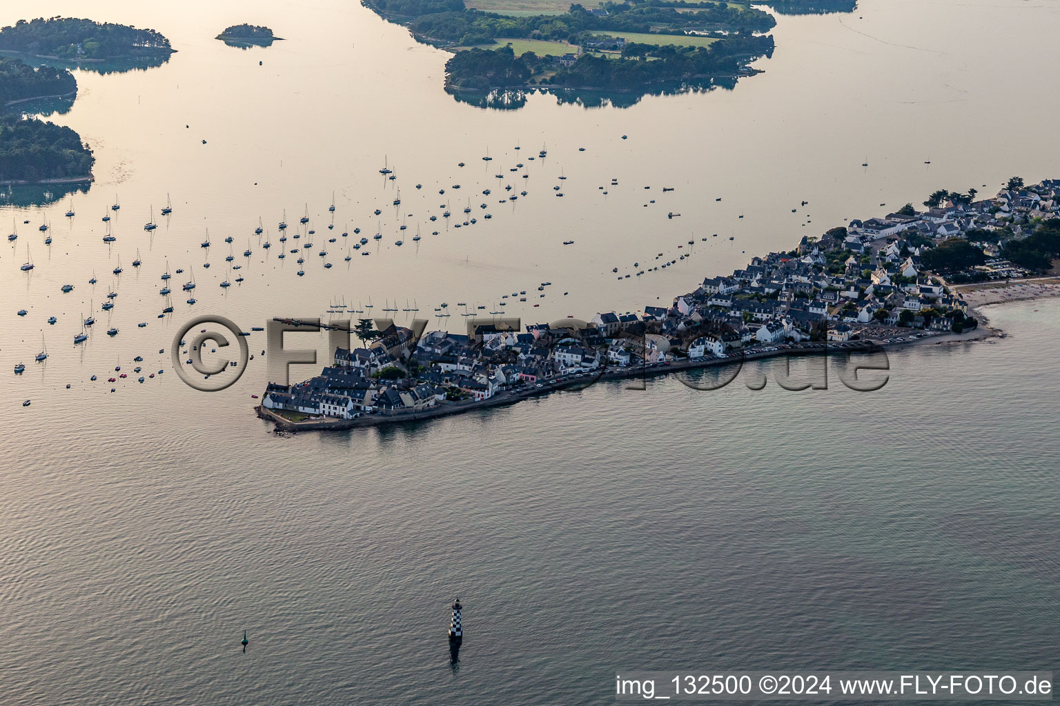 Photographie aérienne de Île-Tudy dans le département Finistère, France