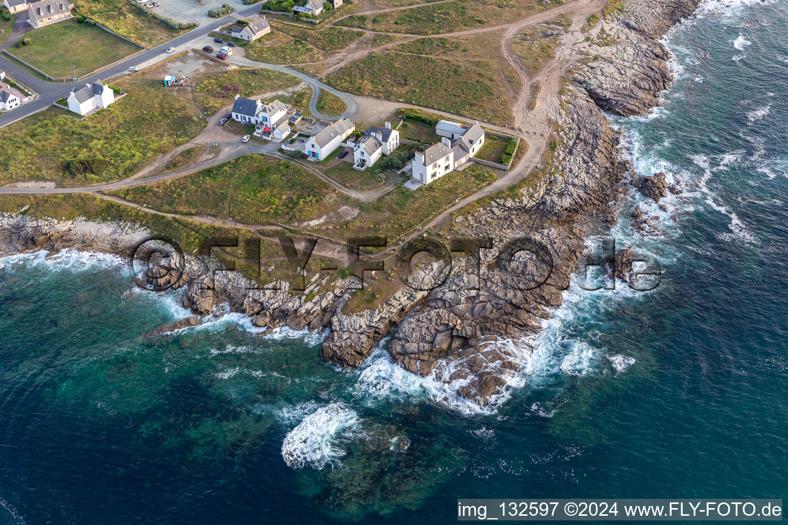 Photographie aérienne de Quartier St-Guenole-St Pierre in Penmarch dans le département Finistère, France