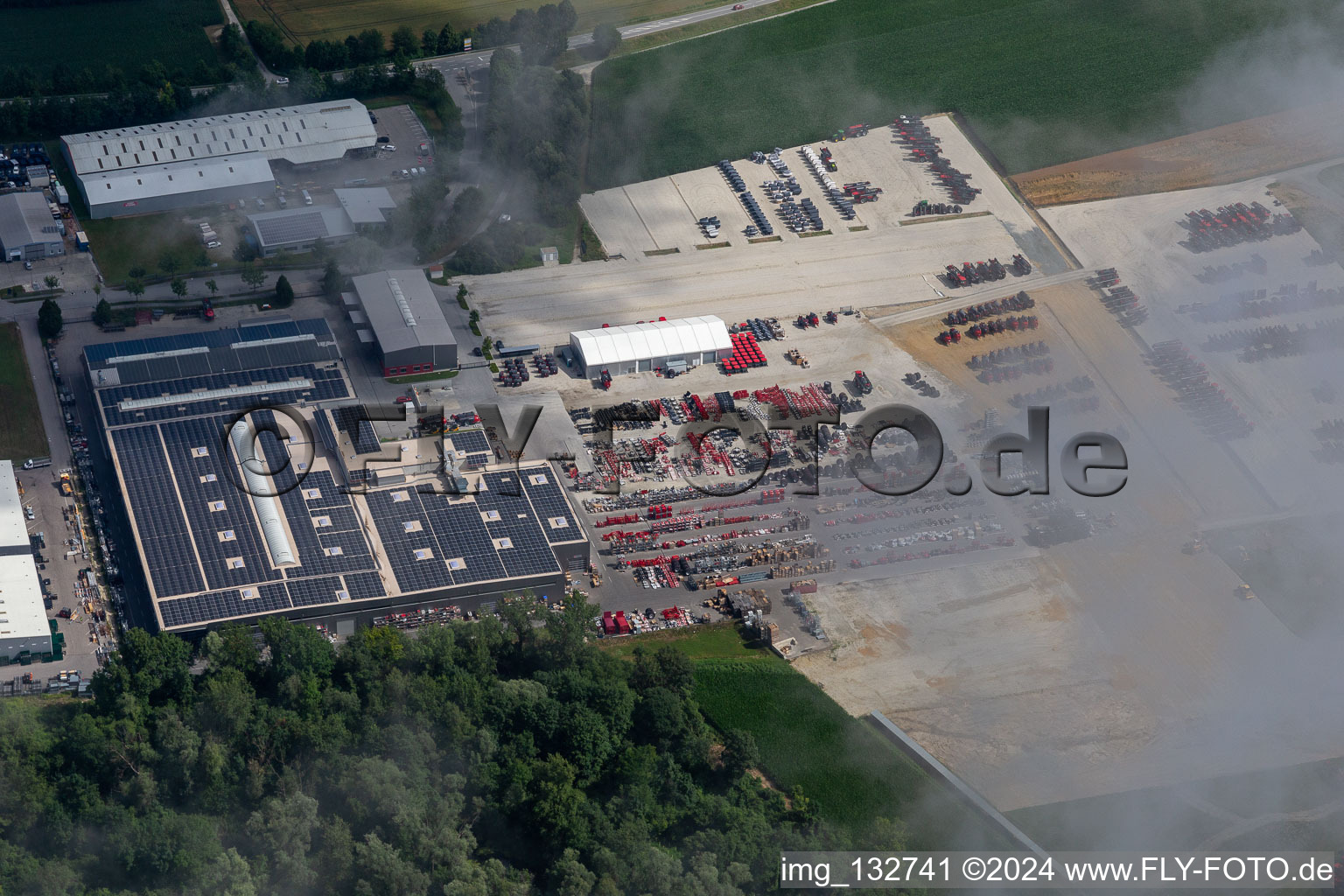 Vue aérienne de HORSCH Leeb Applications GmbH à Landau an der Isar dans le département Bavière, Allemagne