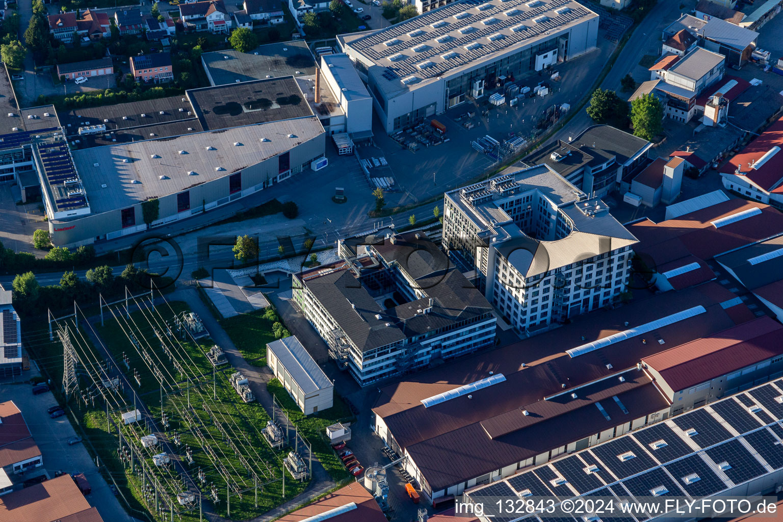 Vue aérienne de Groupe Lindner à Arnstorf dans le département Bavière, Allemagne