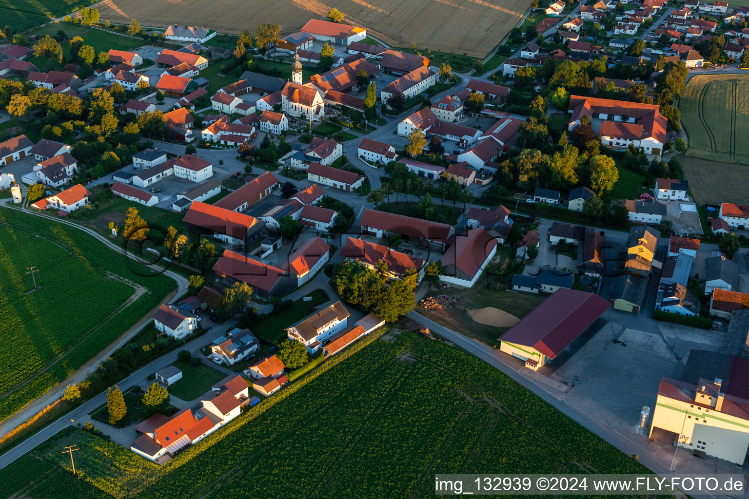 Photographie aérienne de Buchhofen dans le département Bavière, Allemagne