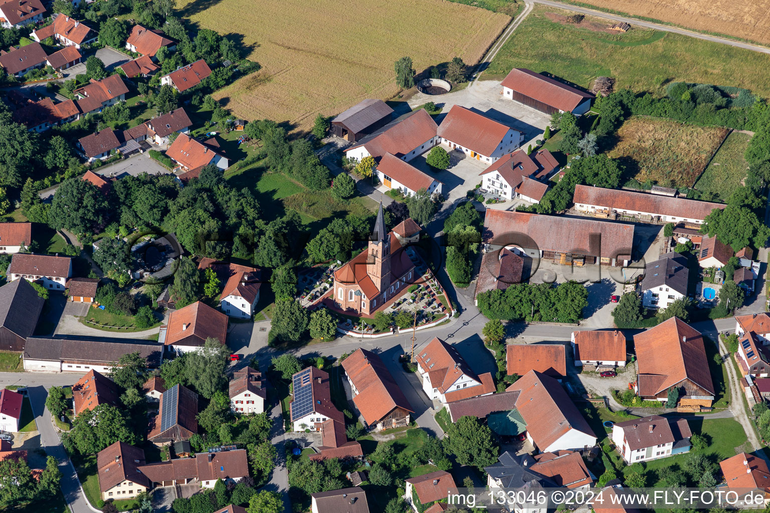 Photographie aérienne de Quartier Hohenegglkofen in Kumhausen dans le département Bavière, Allemagne