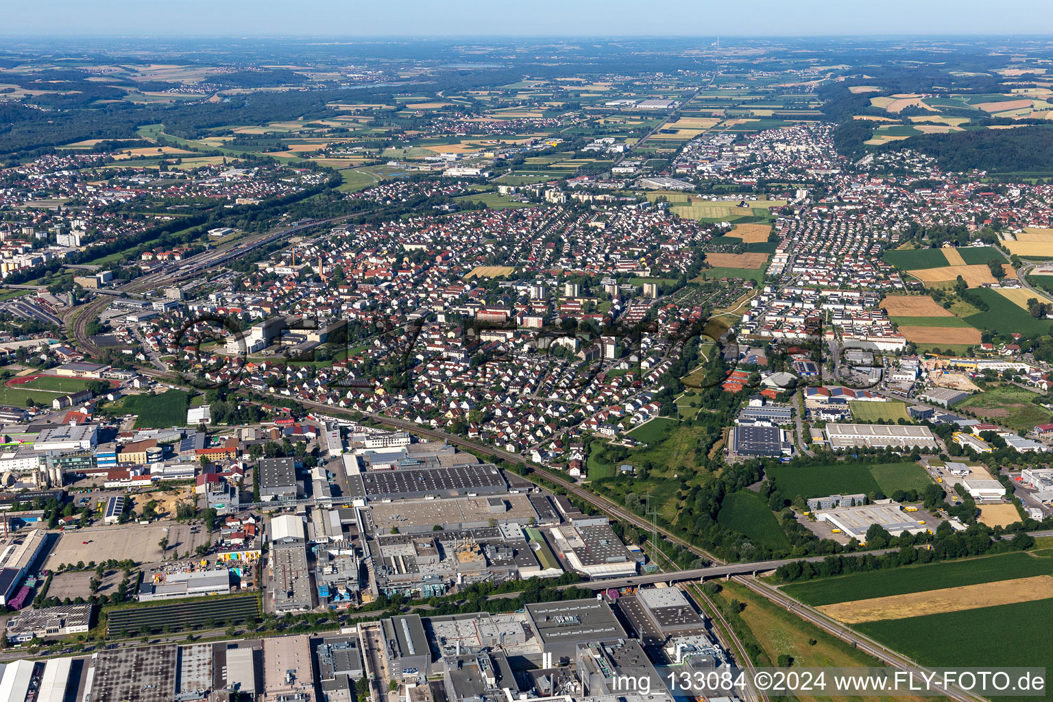 Landshut dans le département Bavière, Allemagne d'en haut