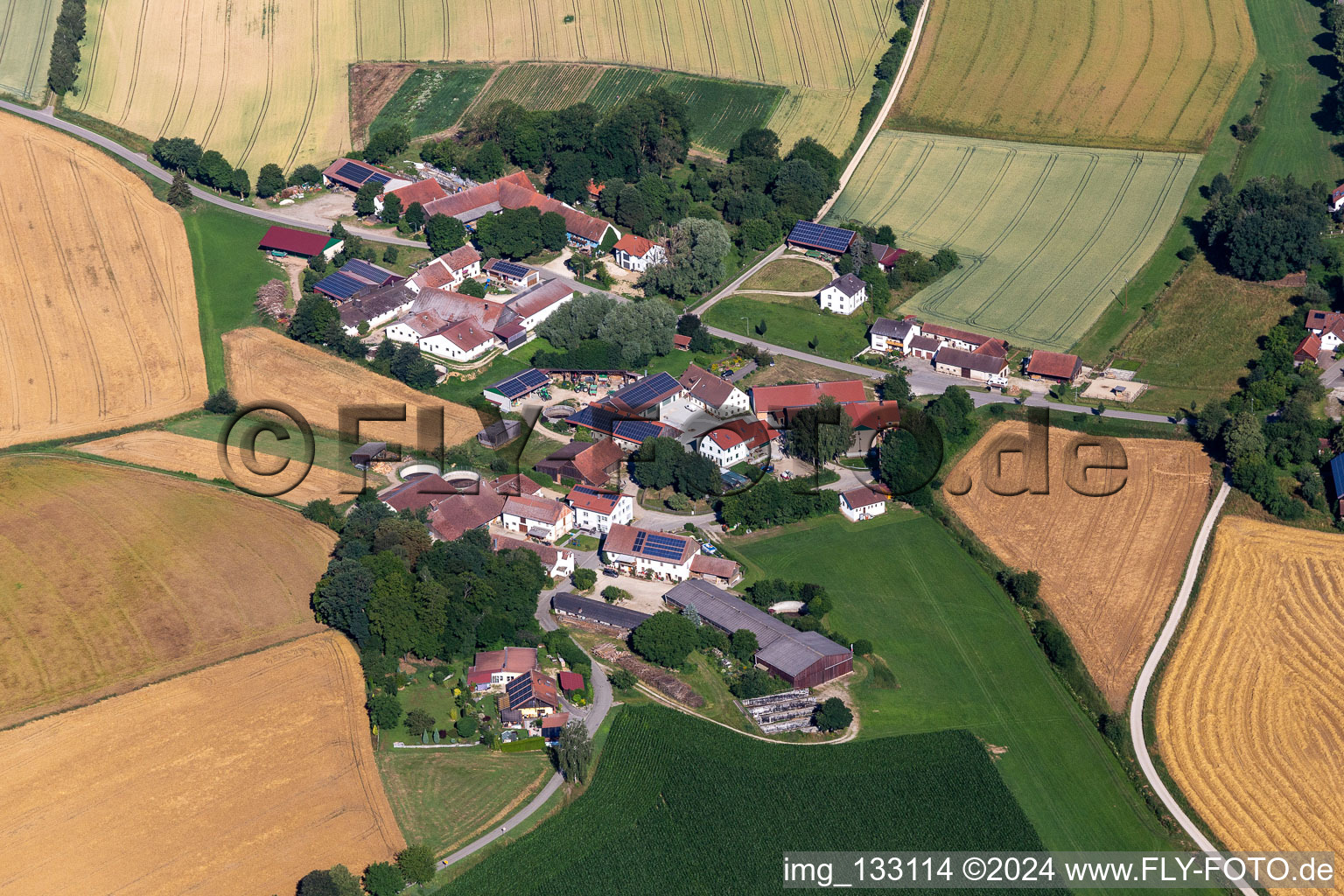 Vue aérienne de Quartier Pfeffendorf in Rottenburg an der Laaber dans le département Bavière, Allemagne