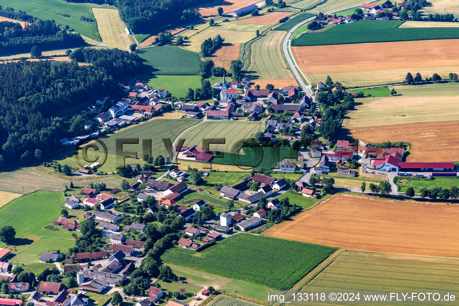 Vue aérienne de Quartier Inkofen in Rottenburg an der Laaber dans le département Bavière, Allemagne