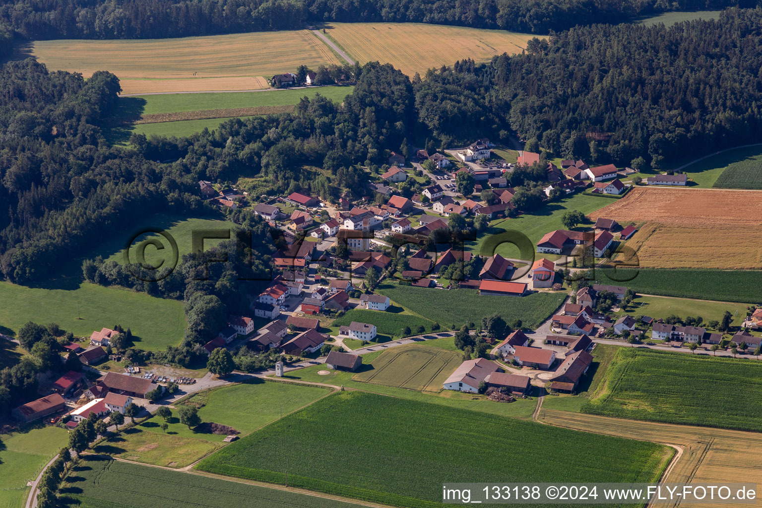 Vue aérienne de Quartier Paindlkofen in Ergoldsbach dans le département Bavière, Allemagne