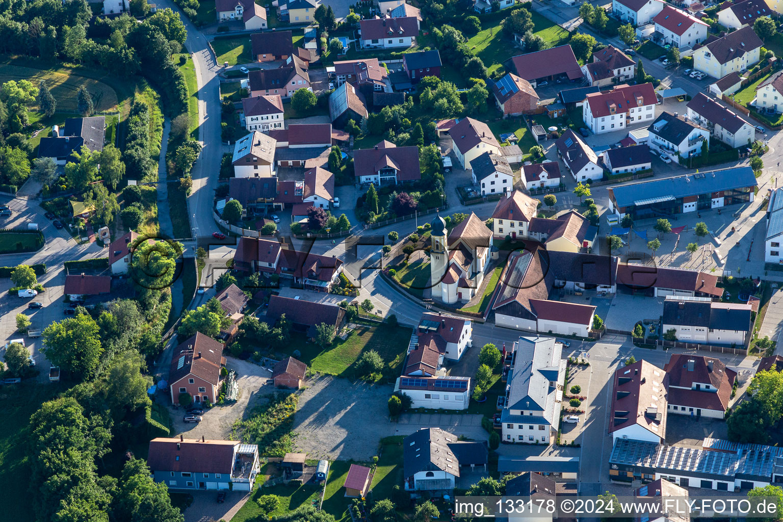 Vue aérienne de Quartier Piering in Salching dans le département Bavière, Allemagne