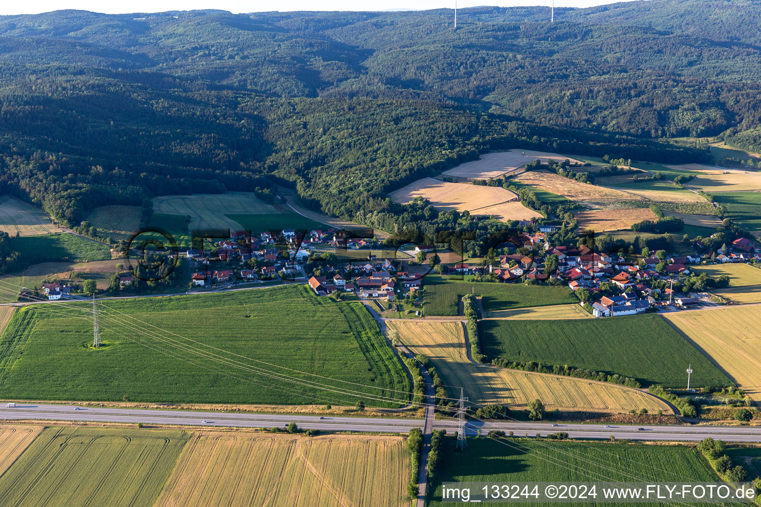 Vue aérienne de Quartier Zinzendorf in Wörth an der Donau dans le département Bavière, Allemagne