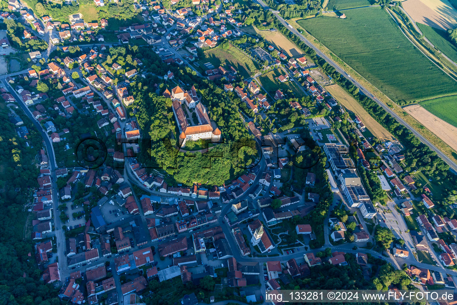 Wörth an der Donau dans le département Bavière, Allemagne d'en haut