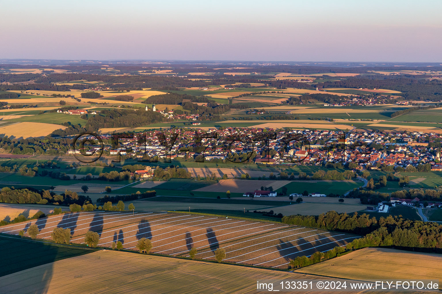 Geiselhöring dans le département Bavière, Allemagne hors des airs