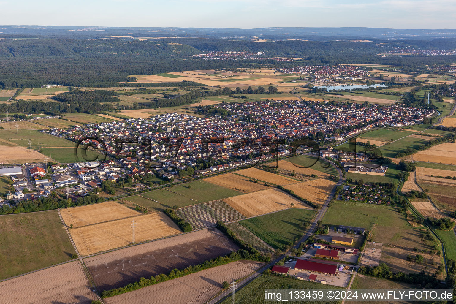 Quartier Neuthard in Karlsdorf-Neuthard dans le département Bade-Wurtemberg, Allemagne hors des airs