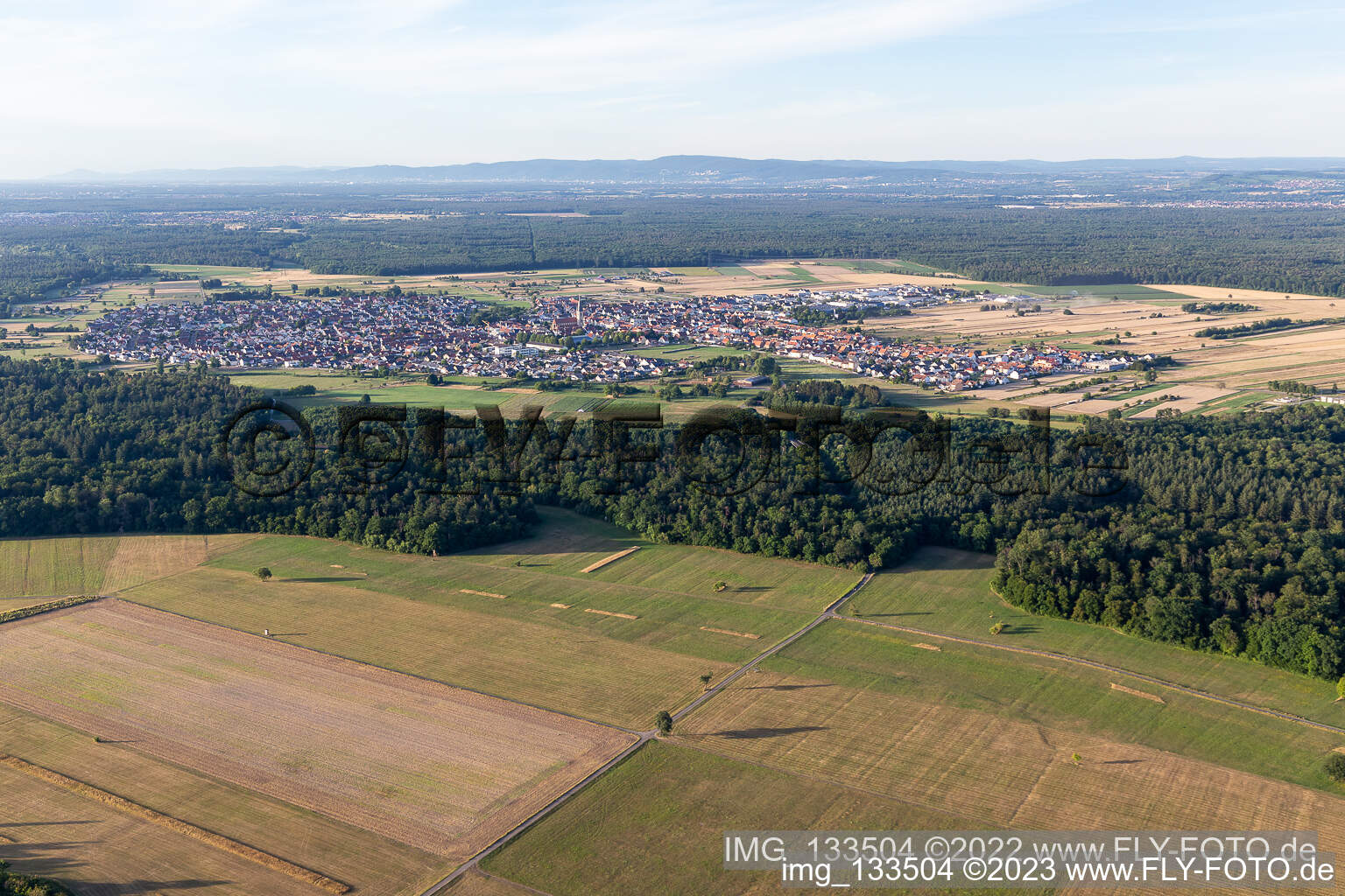 Photographie aérienne de Hambrücken dans le département Bade-Wurtemberg, Allemagne