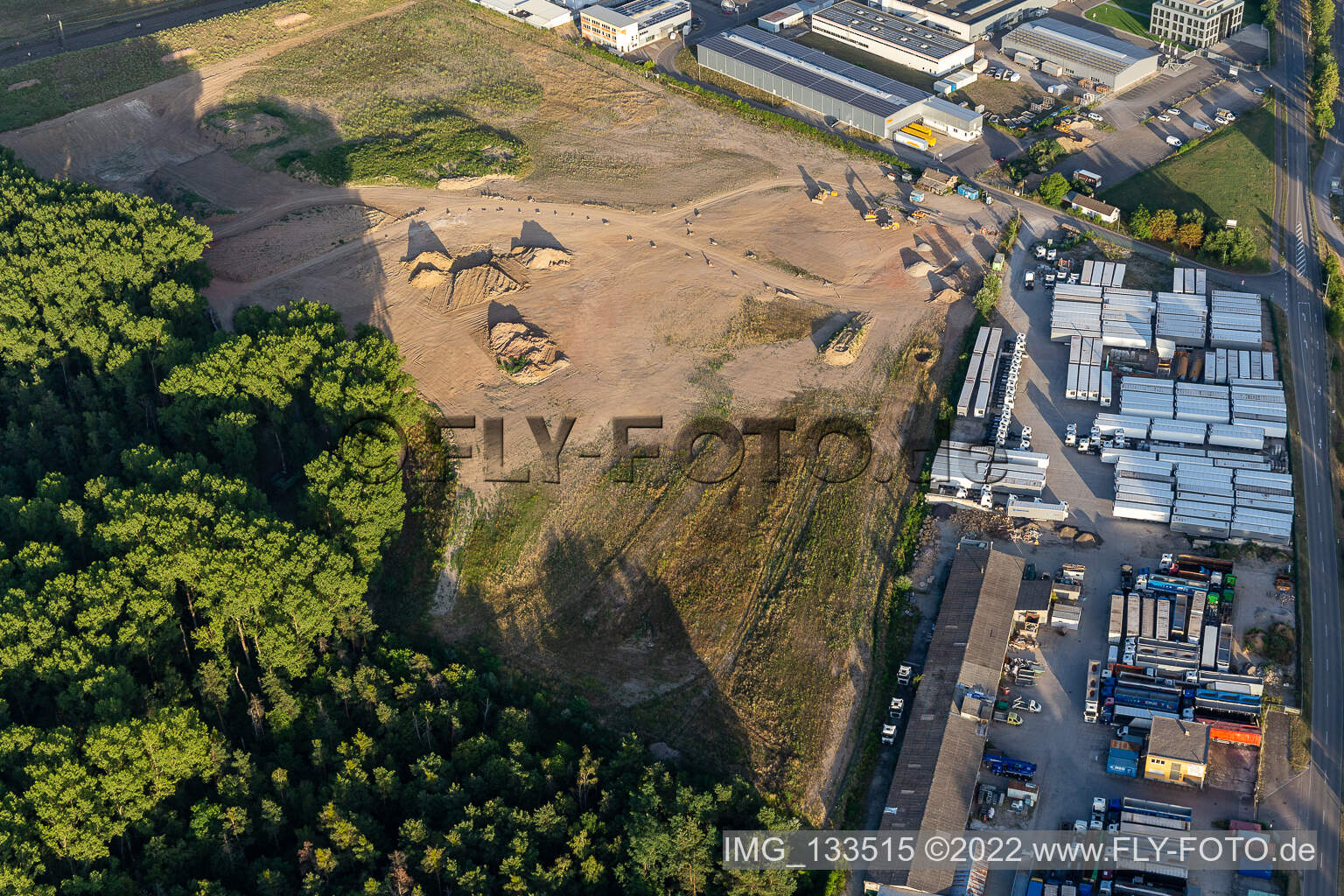 Photographie aérienne de HeKa Herzog GmbH à le quartier Neudorf in Graben-Neudorf dans le département Bade-Wurtemberg, Allemagne