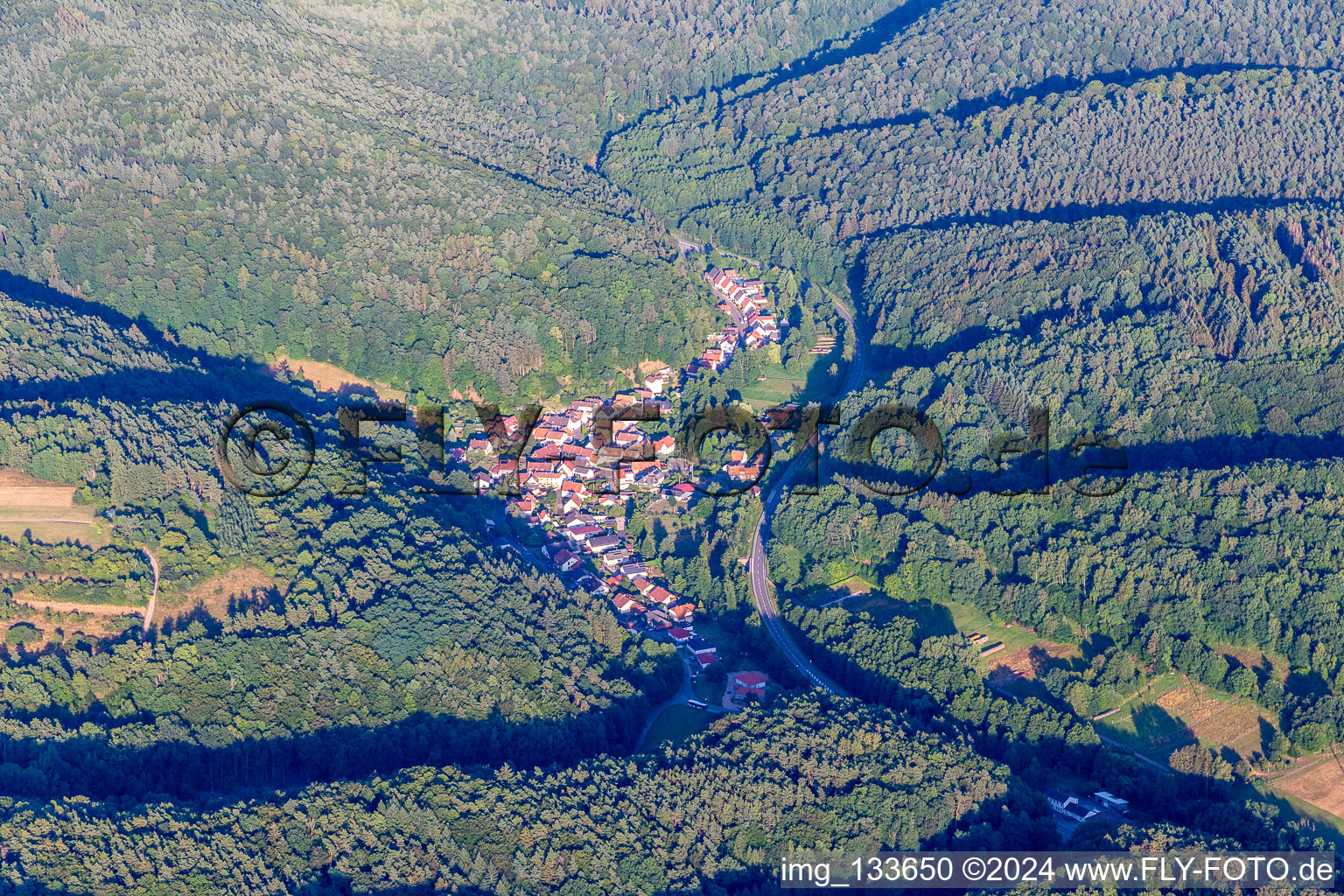 Photographie aérienne de Quartier Münchweiler in Münchweiler am Klingbach dans le département Rhénanie-Palatinat, Allemagne