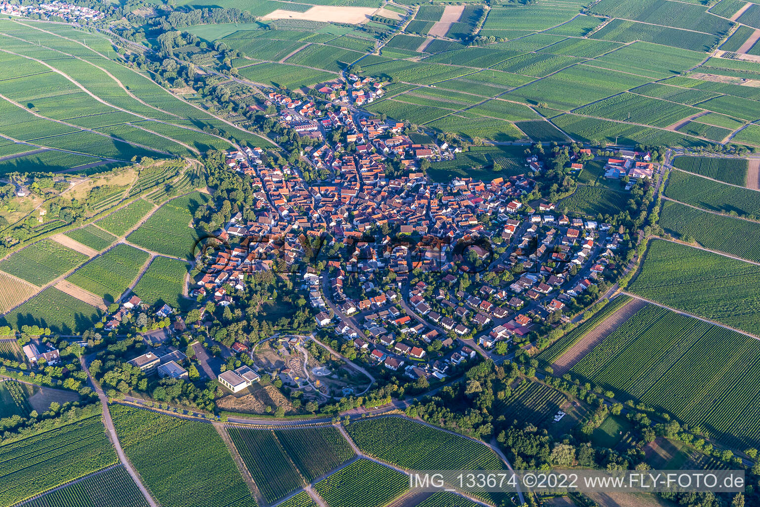 Photographie aérienne de Quartier Ilbesheim in Ilbesheim bei Landau in der Pfalz dans le département Rhénanie-Palatinat, Allemagne