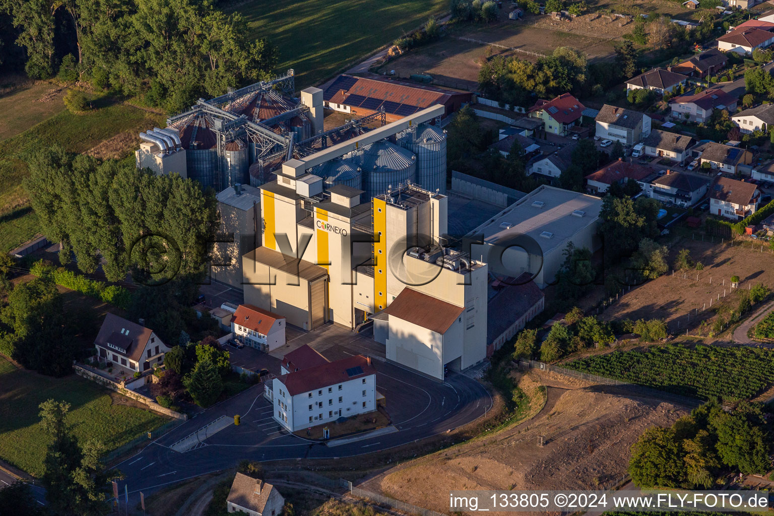 Photographie aérienne de Moulin à grains de Cornexo GmbH à Freimersheim dans le département Rhénanie-Palatinat, Allemagne