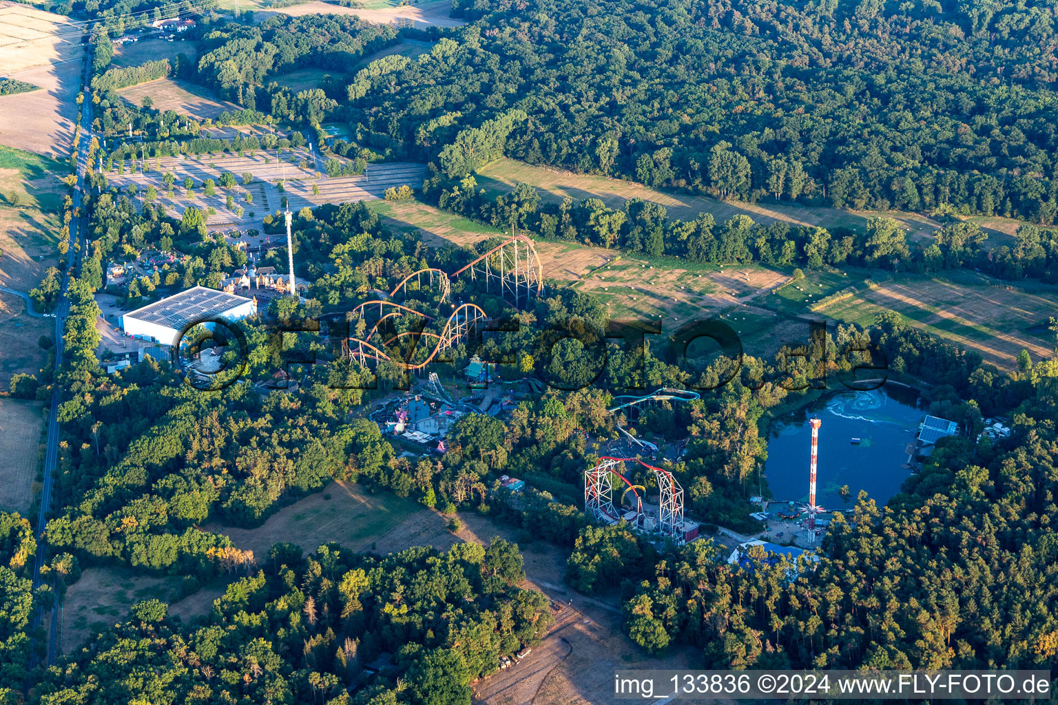 Vue aérienne de Parc de vacances Palatinat à Haßloch dans le département Rhénanie-Palatinat, Allemagne